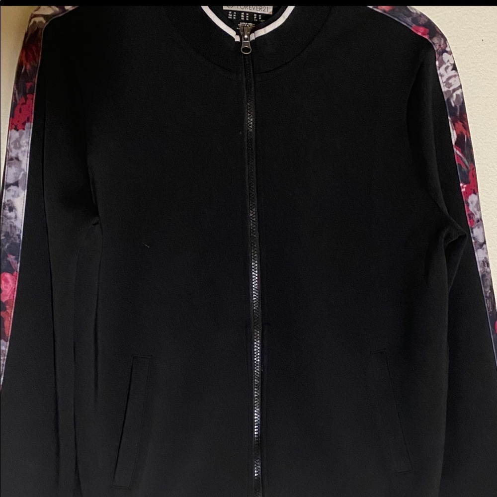 athletic floral jacket